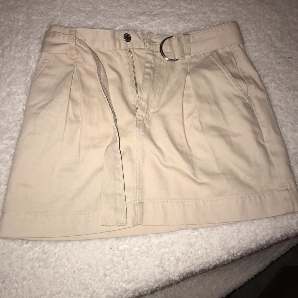 tan skirt
